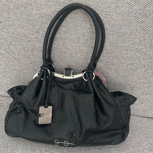 Jessica Simpson Black Shoulder Bag with Sleek Design